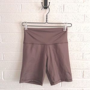 Aerie purple high waisted bike shorts Size M